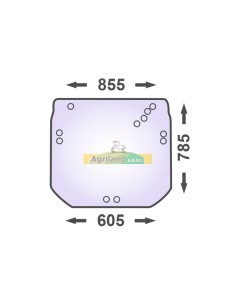 Vitre arrière plate teintée R206835 , R206835N