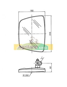 Rétroviseur 262868 , 3695729M91 , ER262065 , ER262868 , VA262065 , VA262868  2