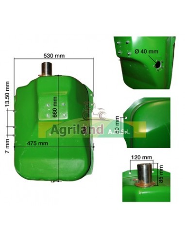 Réservoir fuel 90L AL24482 , AR72868 