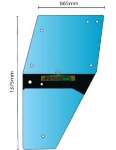 Vitre de porte gauche bombée non teintée 04340505 , 04345887 , 04347304 , 04347340 , 380/04347340 , 4340505 , 4345887 , 4347304