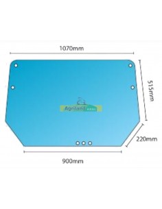 Vitre arrière plate non teintée 04340309 , 4340309