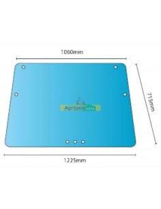 Pare-brise ouvrant plat non teinté 04352405 , 04352408 , 04363114 , 04363384 , 4352405 , 4352408 , 4363114 , 4363384