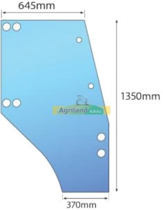 Vitre de porte gauche bombée non teintée 04400340 , 4400340 , SG8008