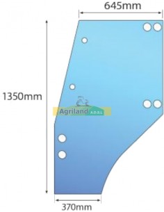 Vitre de porte droite bombée non teintée 04400341 , 4400341 , SG8007