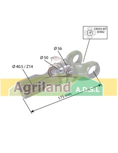 Demi-arbre de cardan extérieur L.175mm 7330645009 , AL161327 , L174439 2